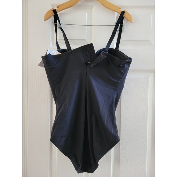 Wacoal Shaping Black adjustble bodybriefer bodysuit 40 DD New Shapewear Slimming - Picture 5 of 6